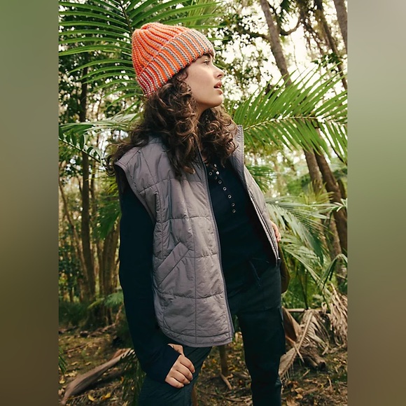 FP Movement by Free People Jackets & Blazers - FP Movement by Free People Quilted Light Gray Puffer Vest